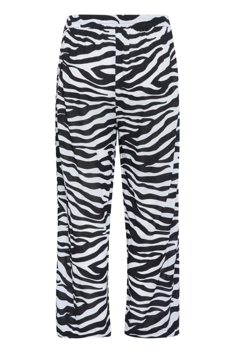 Casual pants Loose fit Black/Chalk Animal Print - Image 5