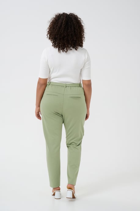 Pants-knitted Regular fit Oil Green - Image 2