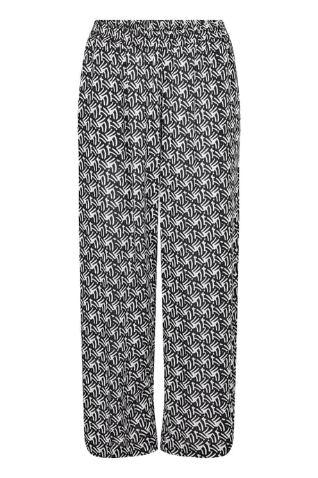 Casual pants Loose fit Black/Moonstruck Retro Print - Image 5