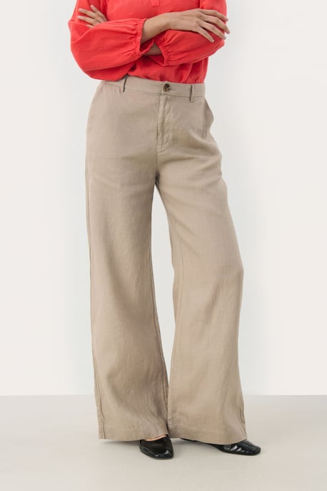 Casual broek Classic fit Desert Taupe beige - Image 2