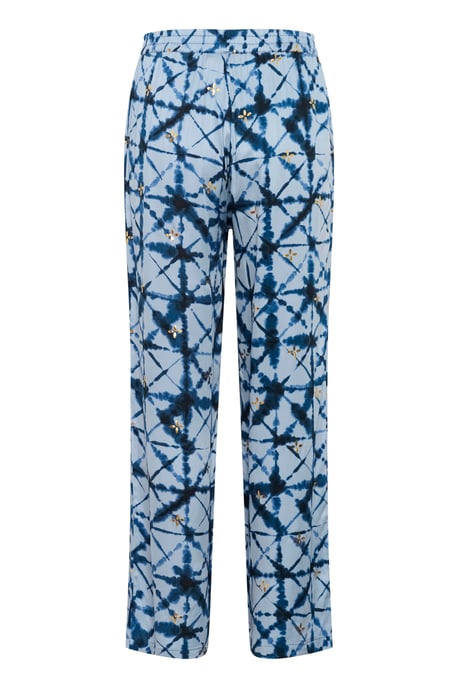 Casual pants Relaxed fit Blue Batik - Image 5