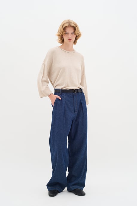 Casual pants Straight fit Blue Denim - Image 1