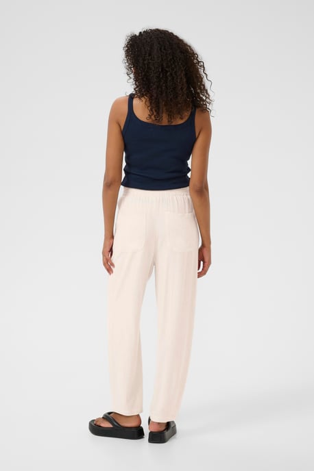 Casual pants Regular fit Light Sand Linen - Image 2