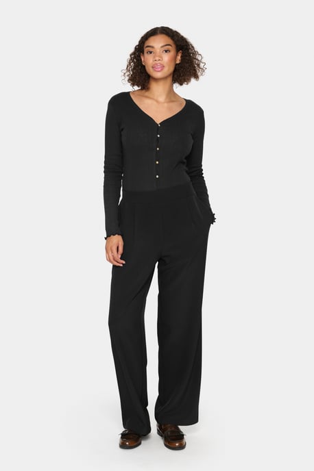 Casual pants Regular fit Black - Image 1
