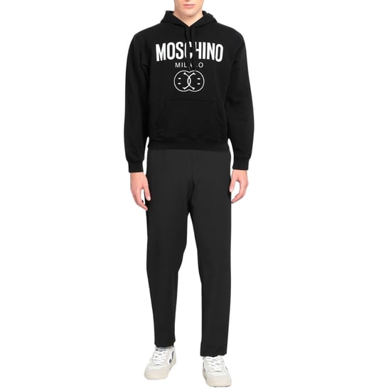 Moschino Double Smiley Zwarte Hoodie - Image 2
