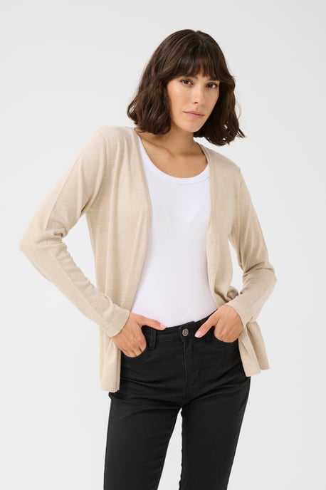 Knitted cardigan Regular fit Feather Gray Melange - Image 3