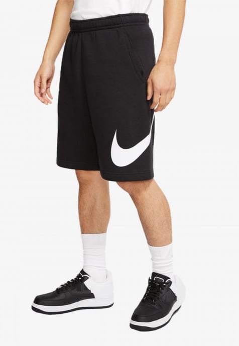 Nike Mens Sportswear Graphic Shorts in Black - Image 1