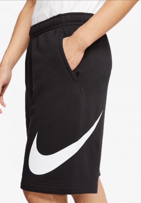 Nike Mens Sportswear Graphic Shorts in Black - Image 4