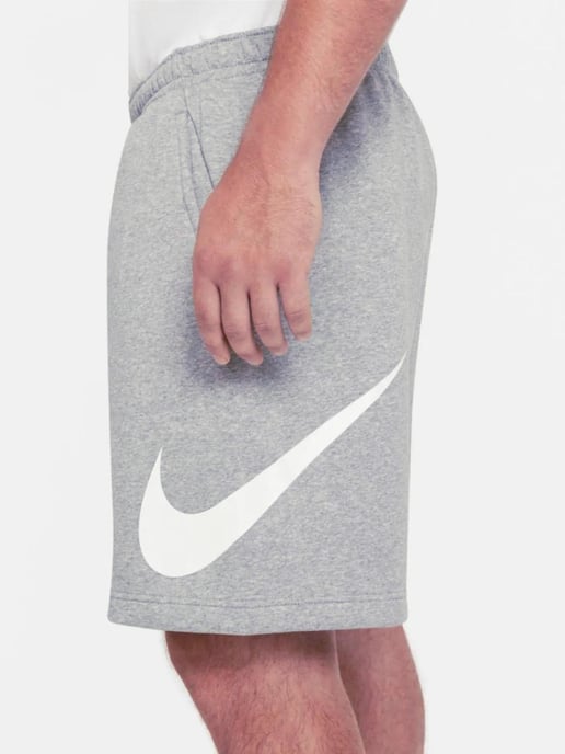 Nike Mens Sportswear Graphic Shorts in Grey - Image 4