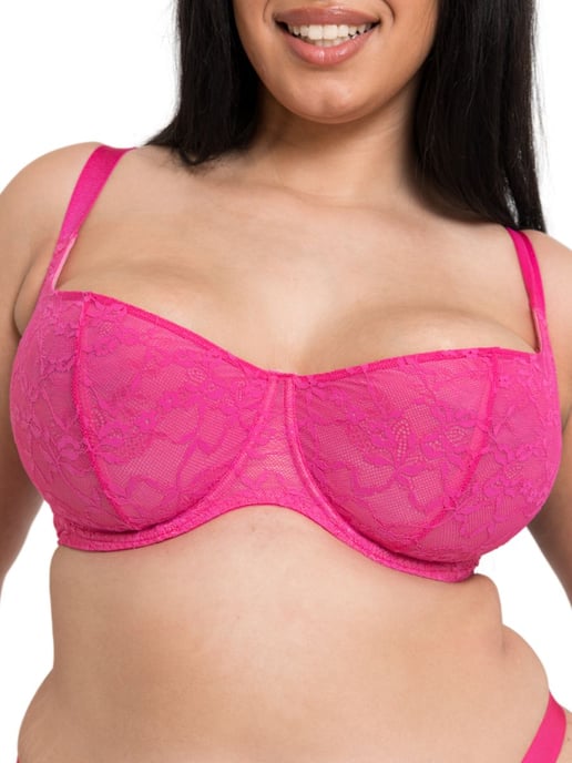 All Night Lace Scooped Balcony Bra - Image 1
