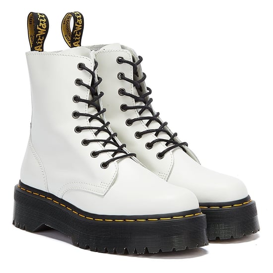 Dr. Martens Jadon Womens White Platform Boots - Image 1