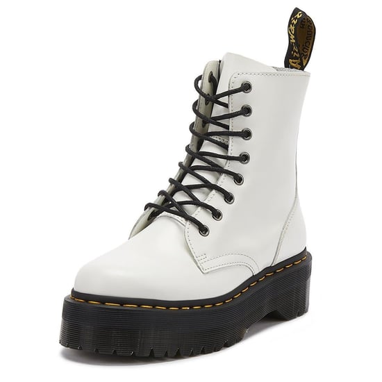 Dr. Martens Jadon Womens White Platform Boots - Image 3