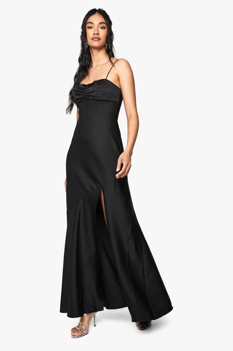 Satin Maxi Dress - Image 3