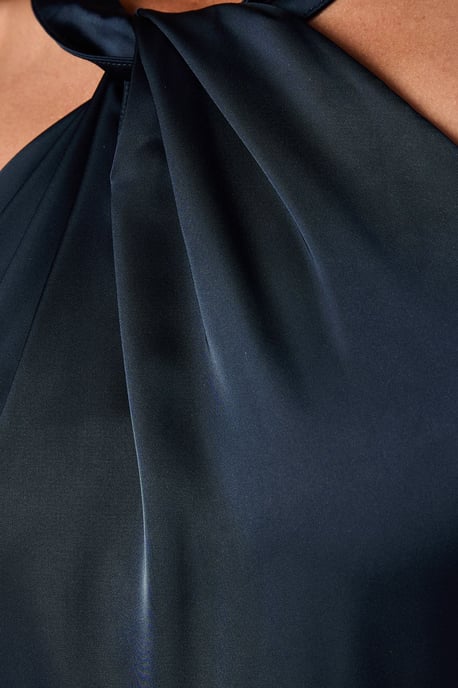 Coast Honoured Twist Halterneck Satin Maxi Bridesmaid Dress - Image 5