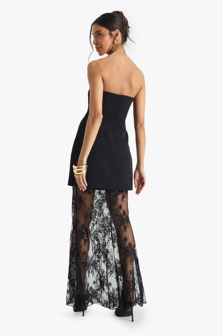 Premium Structured Lace Maxi Dress - Image 2