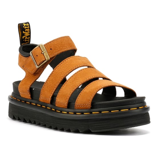 Dr. Martens Blaire Tumbled Nubuck Women's Desert Brown Sandals - Image 2