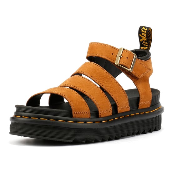 Dr. Martens Blaire Tumbled Nubuck Women's Desert Brown Sandals - Image 3