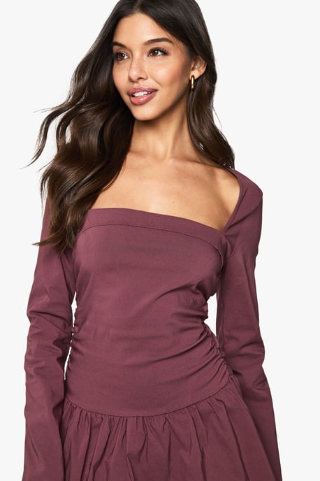 Long Sleeve Skater Mini Dress - Image 4