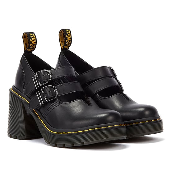 Winkel Voor Dr. Martens Eviee Sendal Leren Dames Zwarte Hakken - Image 1