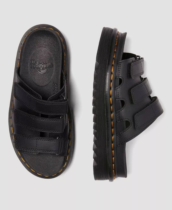 Dr. Martens Raine Athena Leren Zwarte Slippers Voor Dames - Image 4
