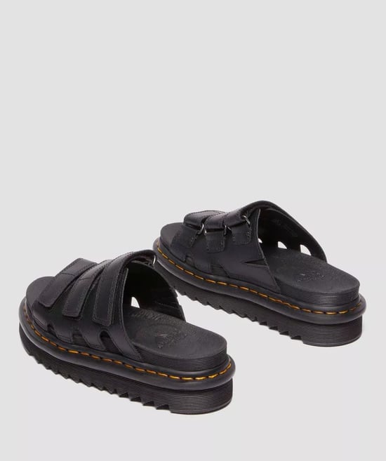 Dr. Martens Raine Athena Leren Zwarte Slippers Voor Dames - Image 5