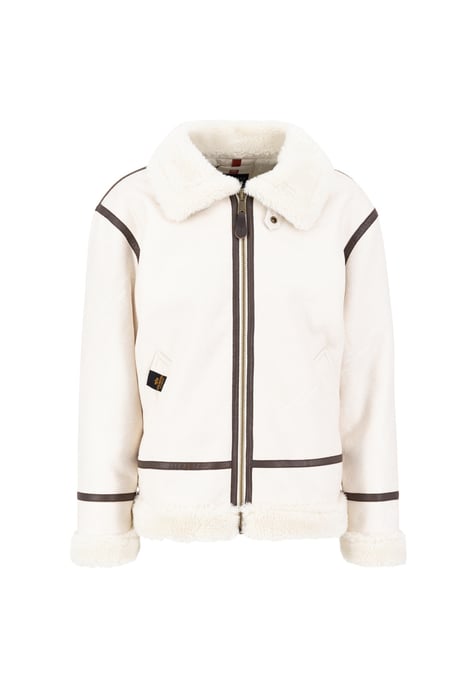 B-3 Faux Leather Bomber Jacket - Image 1