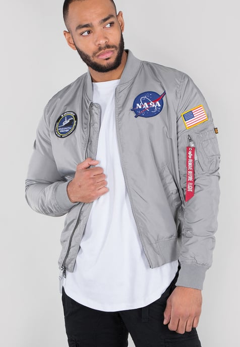MA-1 TT Two Tone NASA Reversible II Bomber Jacket - Image 3