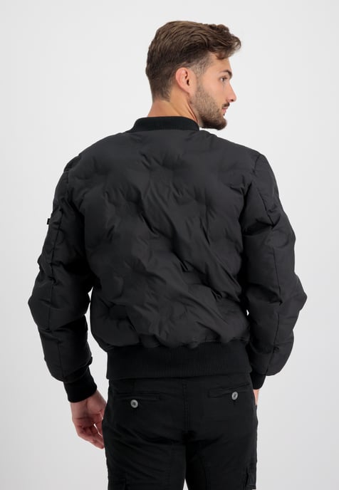 MA-1 Embroidery Logo Puffer Bomber Jacket - Image 3