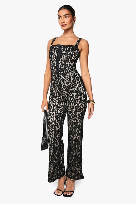 Lace Corset Jumpsuit - Image 3