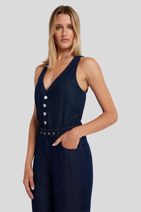 Ladies Wide Leg Tailored Jumpsuit - Image 2