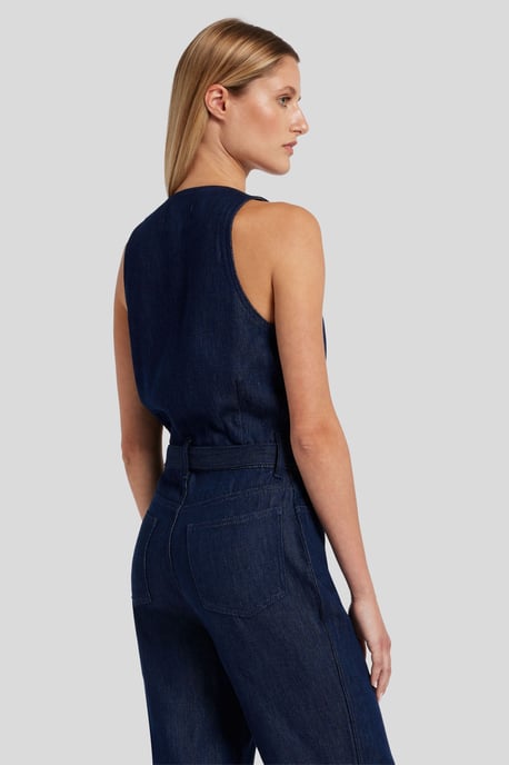 Ladies Wide Leg Tailored Jumpsuit - Image 5