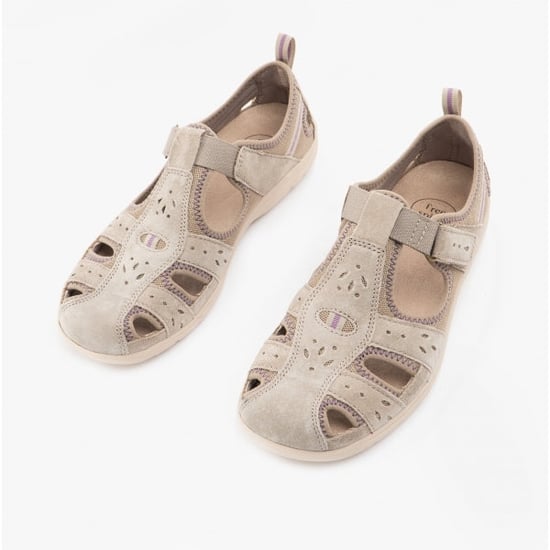 Free Spirit Cleveland Womens Sporty Shoes Khaki - Image 3