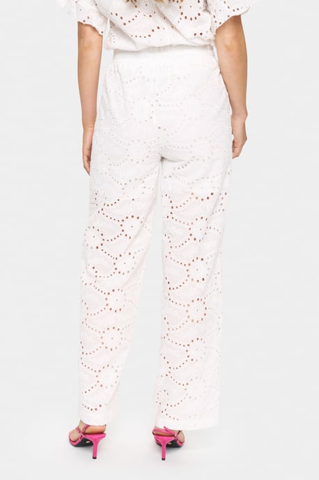 Casual broek Regular fit Ice white - Image 3