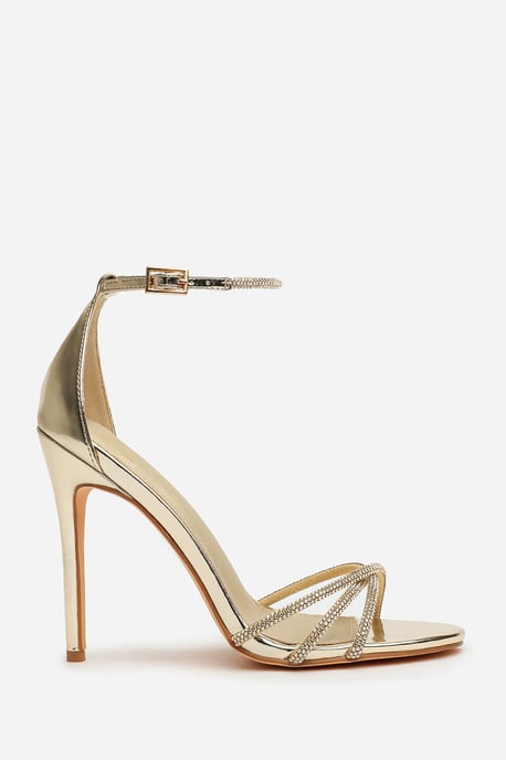 Wheres That From Womens 'Summer' Stiletto High Heels With Rhinestone Strap - Image 2