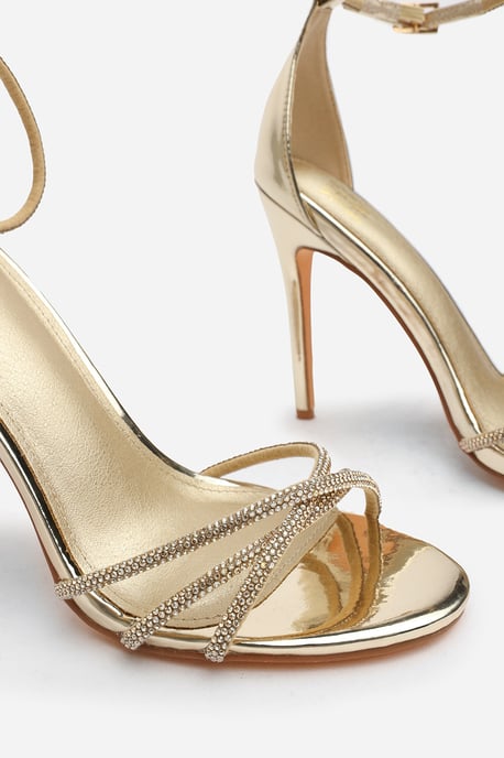 Wheres That From Womens 'Summer' Stiletto High Heels With Rhinestone Strap - Image 3