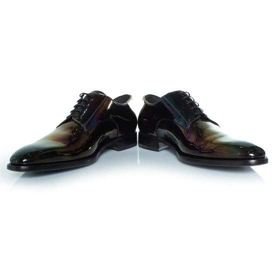 Iridescent leren derby - Image 6