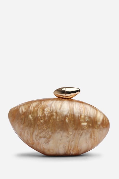 Wheres That From Womens 'Benna' Marble Acrylic Clutch - Image 2