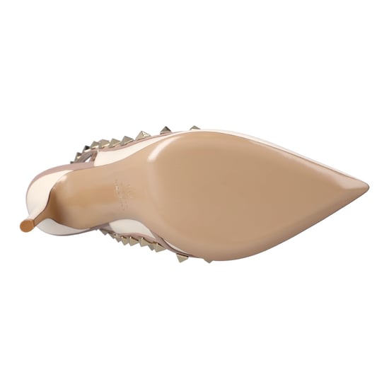 Valentino Dames Rockstud Enkelschoenen Met 100 mm In Wit - Image 5