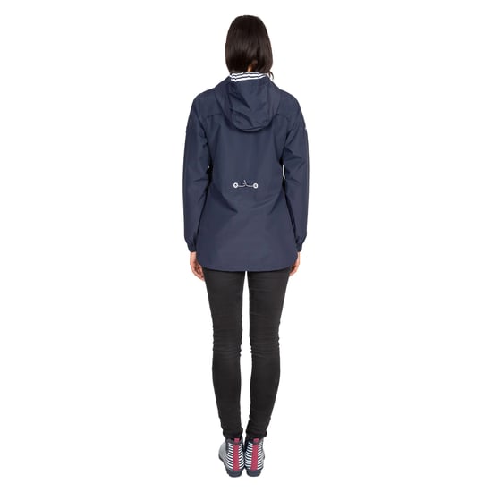 Trespass Womens/Ladies Flourish Waterproof Jacket (Navy) - Image 4