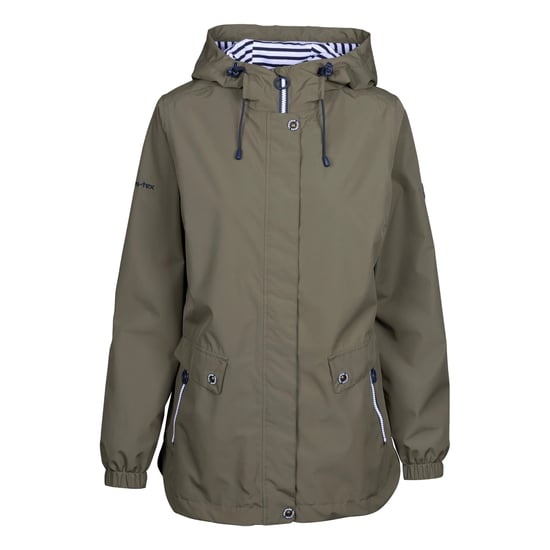 Trespass Womens/Ladies Flourish Waterproof Jacket (Herb) - Image 1