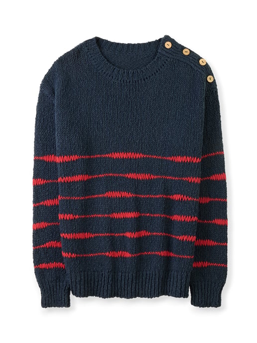 Drop Stitch Breton Jumper - Image 3