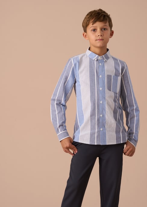 Ralph Blue Oxford Stripe Shirt - Image 2