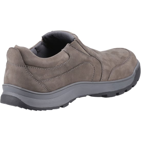 Hush Puppies Jasper Leather Men's Grey Nubuck Moccasins Shoes - Image 2