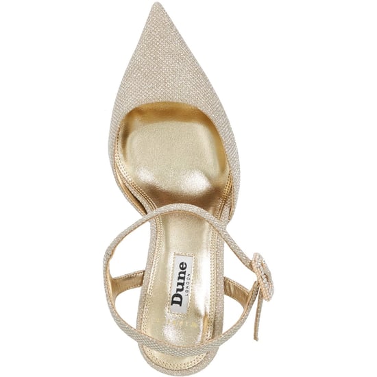 Dune Channel Wide Fit Women's Gold Shoes - Image 3