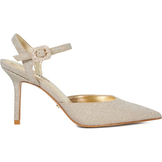 Dune Channel Wide Fit Women's Gold Shoes - Image 4
