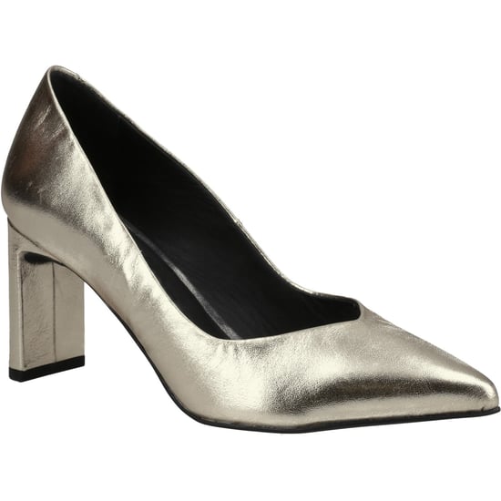 Hush Puppies Olivia Suède Dames Gouden Schoenen - Image 1