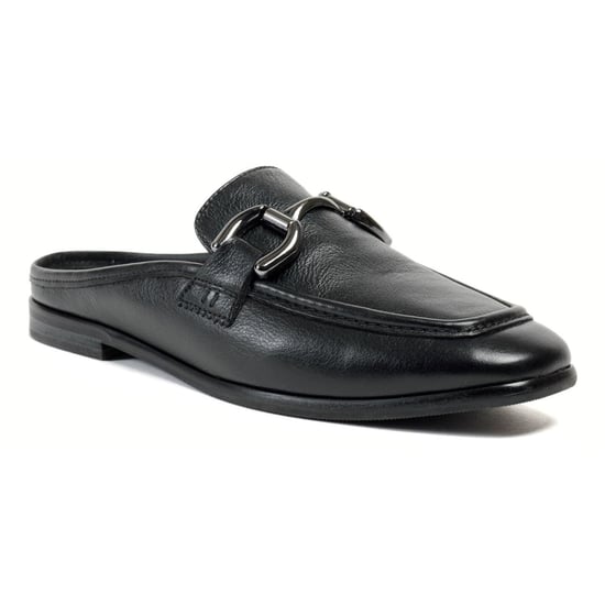 Pod Mila Leren Dames Zwarte Mules - Image 1