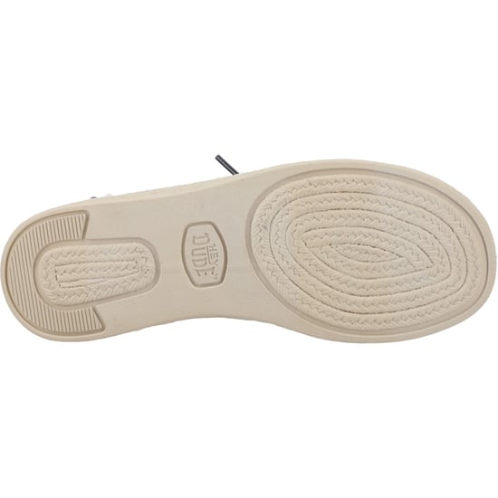 HEYDUDE Wendy Espadrille Retro Palm Katoenmix Dames Celadon Groen/Wit Espadrilles - Image 3