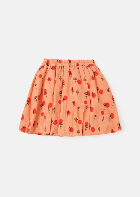 Annie Coral Puff Ball Skirt - Image 3