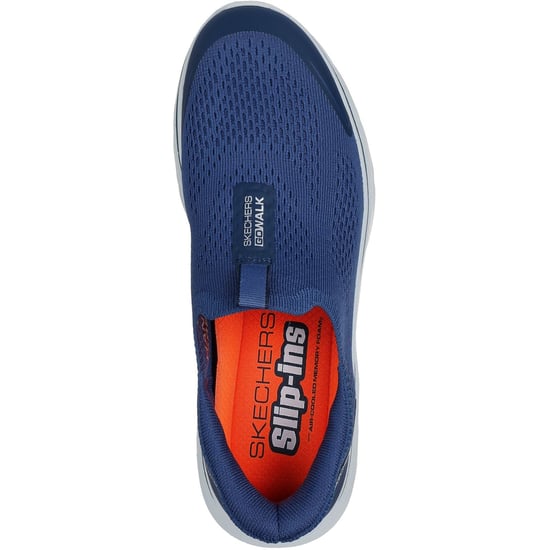 Skechers GO WALK 7 Easy On Evolution Textiel Heren Navy Sneakers - Image 3